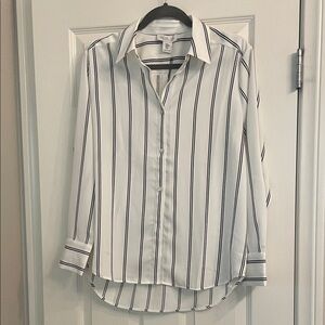 Rachel Zoe Ivory and Black Striped Blouse. Never Worn!